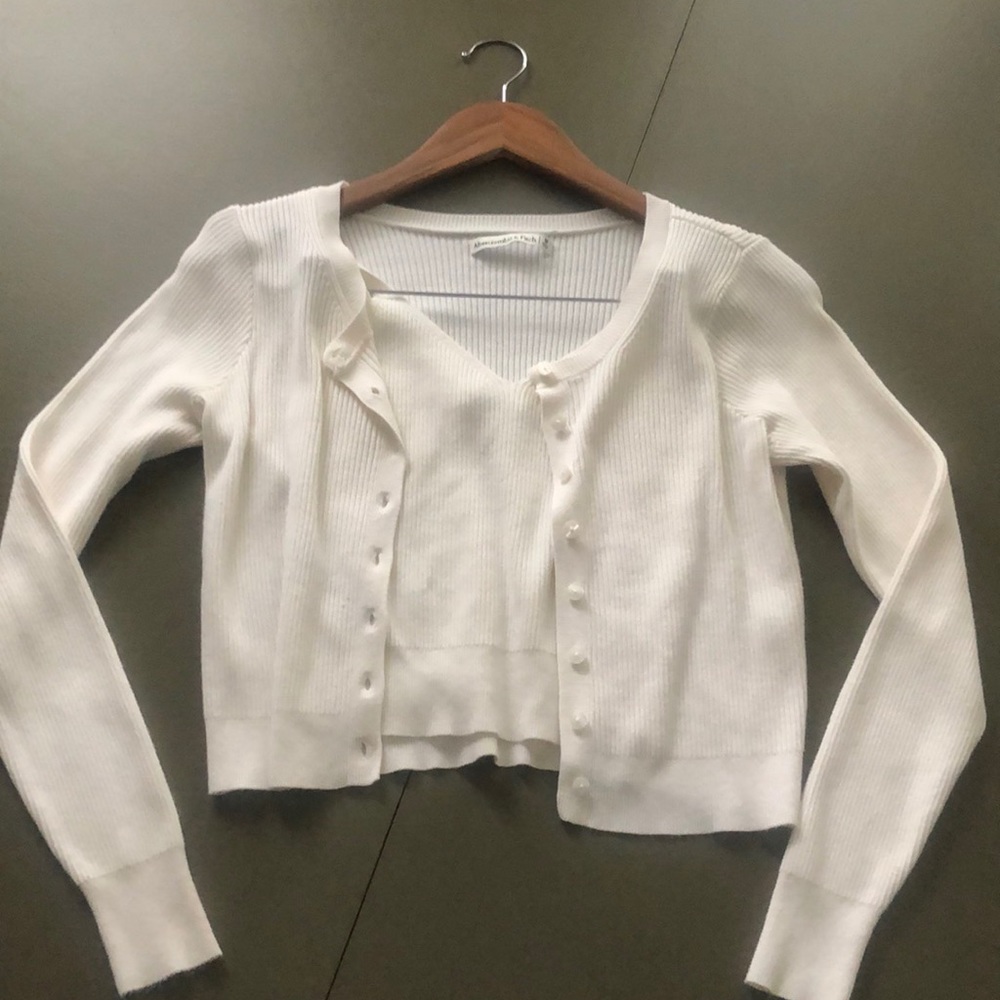 Abercrombie & Fitch Cardigan Tank Set